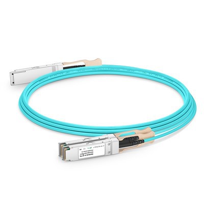200G QSFP56 до 2x 100G QSFP28 Активний оптичний кабель (AOC), 1м -20 M M